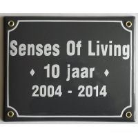 Naambord 16x20 cm horizontaal